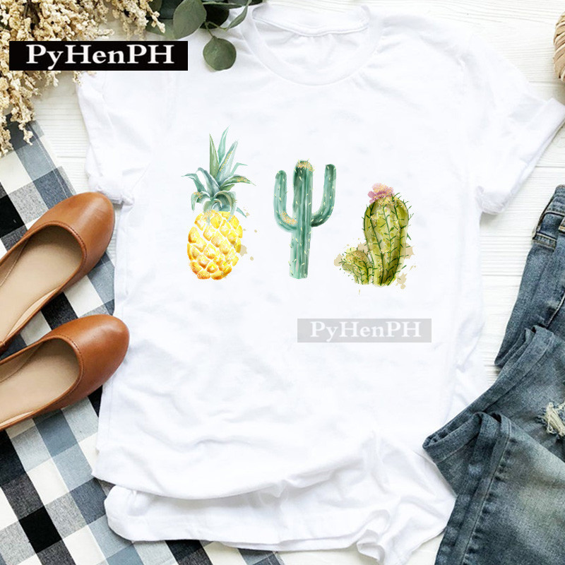Kaos Wanita Motif Kaktus Lenga - Plant Parent Shirt ulasan dan harga