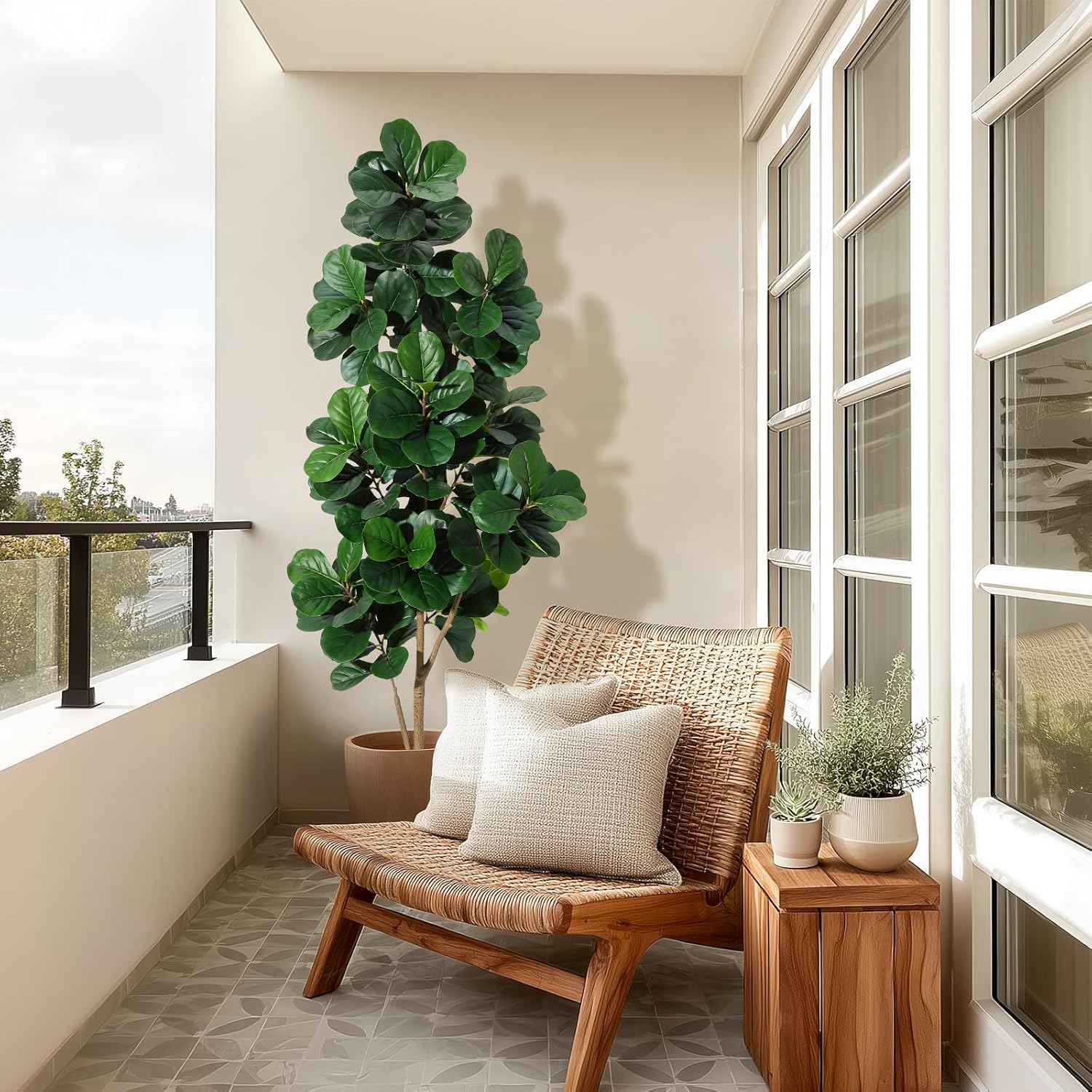 Pohon Ficus Lyrata Buatan 4FT/ - Fiddle Leaf Fig ulasan dan harga
