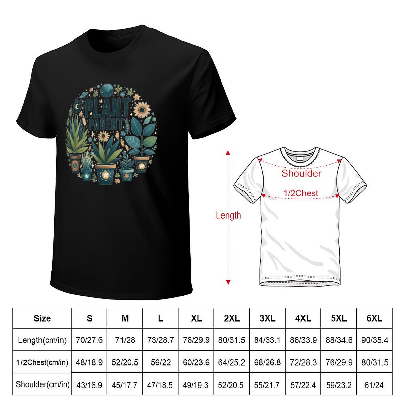 Kaos Kasual Bermotif Seni untu - Plant Parent Shirt ulasan dan harga