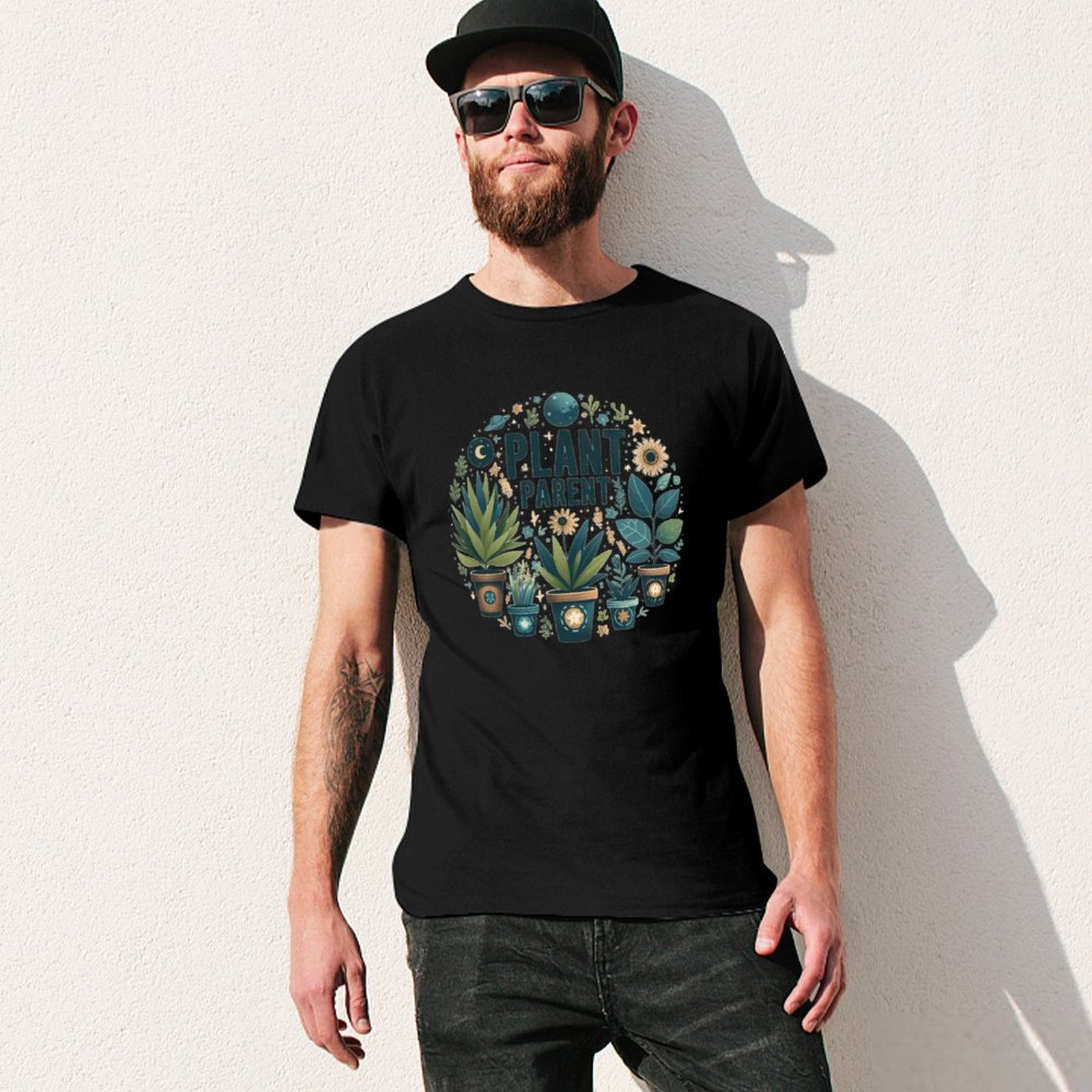Kaos Kasual Bermotif Seni untu - Plant Parent Shirt ulasan dan harga