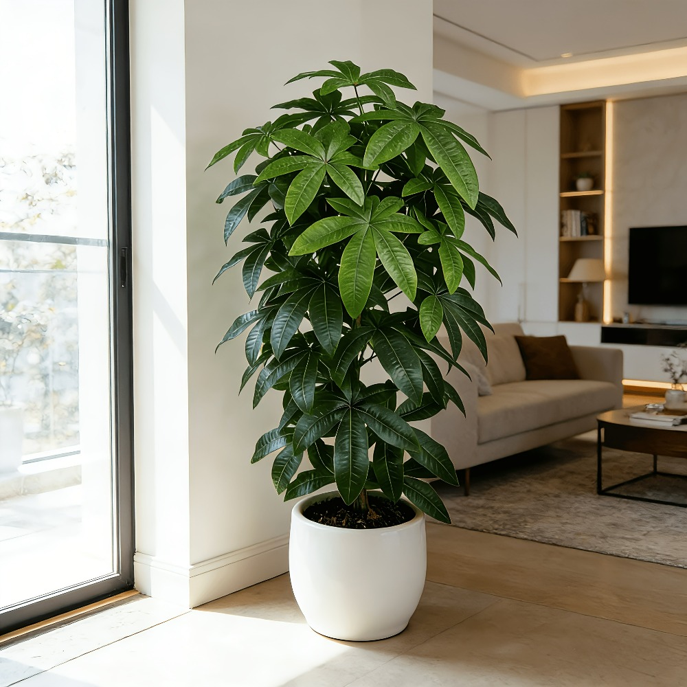 Pohon Uang Buatan Pachira Aqua - Fiddle Leaf Fig ulasan dan harga